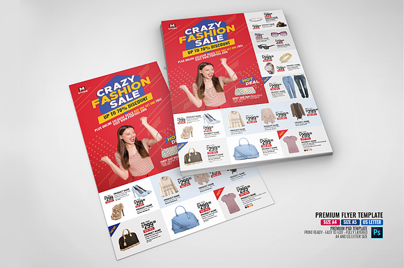 Fashion Store Sales Flyer in Flyer Templates - product preview 3