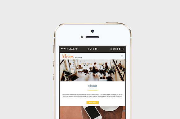 Cafe Responsive Themes in Bootstrap Themes - product preview 1