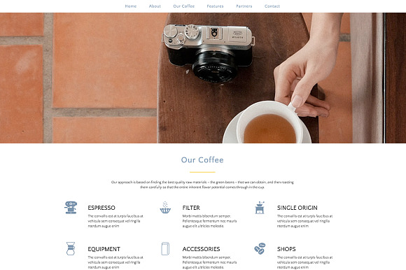 Cafe Responsive Themes in Bootstrap Themes - product preview 2