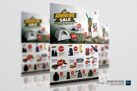 Outdoor Multipurpose Sales Flyer in Flyer Templates - product preview 2