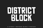 District Block — A Street Block Font