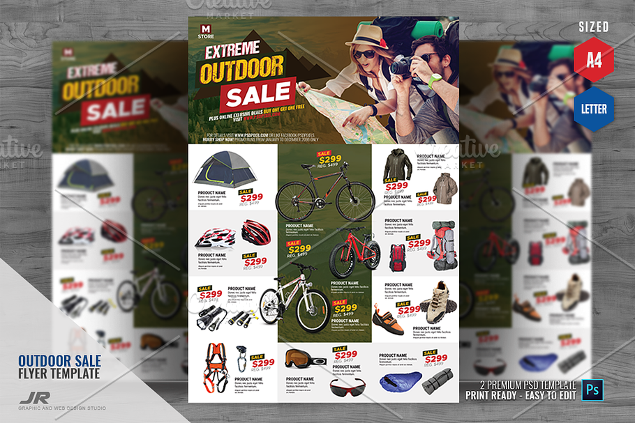 Adventure and Outdoor Store Flyer in Flyer Templates - product preview 8