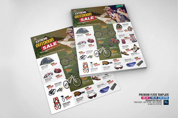Adventure and Outdoor Store Flyer in Flyer Templates - product preview 3
