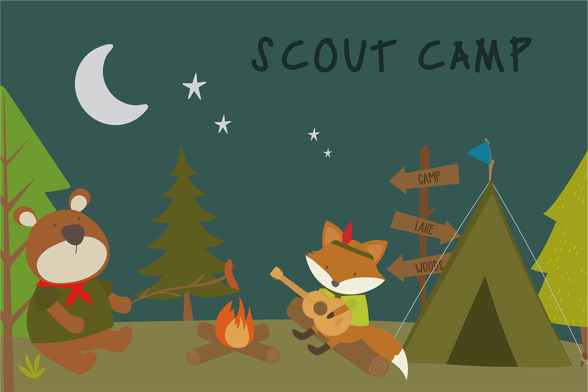 Scout Camp in Illustrations - product preview 8