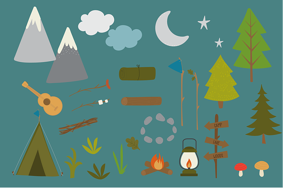 Scout Camp in Illustrations - product preview 2