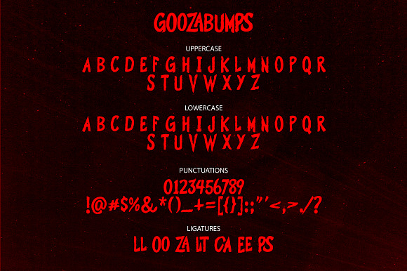 Goozabumps in Scary Fonts - product preview 5