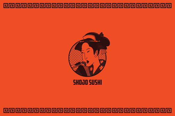 Shojo Sushi Logo Template in Logo Templates - product preview 2