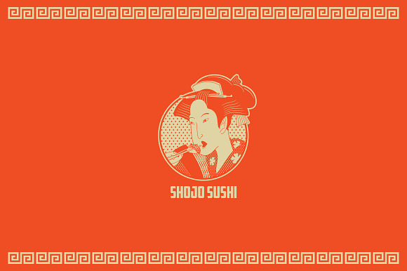 Shojo Sushi Logo Template in Logo Templates - product preview 3