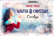 Winter and Christmas Overlays Pack