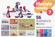 Lifestyle Illustrations Bundle Vol.7