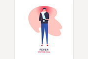 Fever vector icon