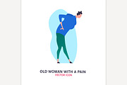 The old woman with a backache