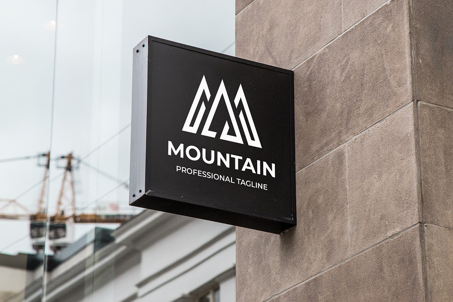 Mountain Letter M Logo in Logo Templates - product preview 8