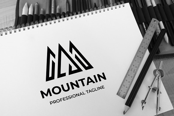 Mountain Letter M Logo in Logo Templates - product preview 2