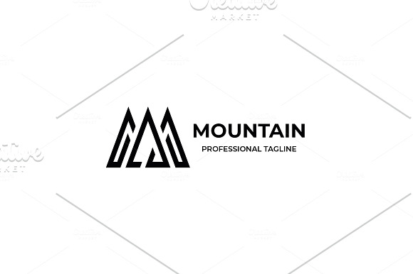 Mountain Letter M Logo in Logo Templates - product preview 6