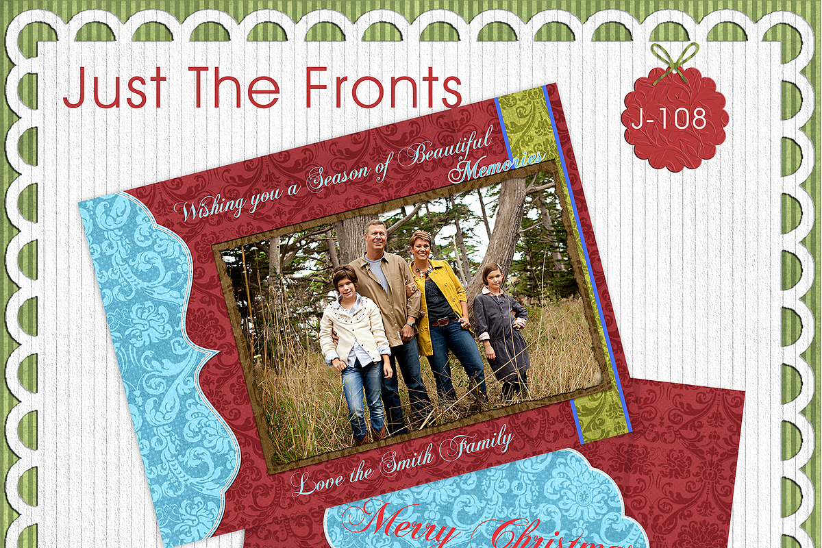 Just The Fronts - J108- Photo Card in Card Templates - product preview 8