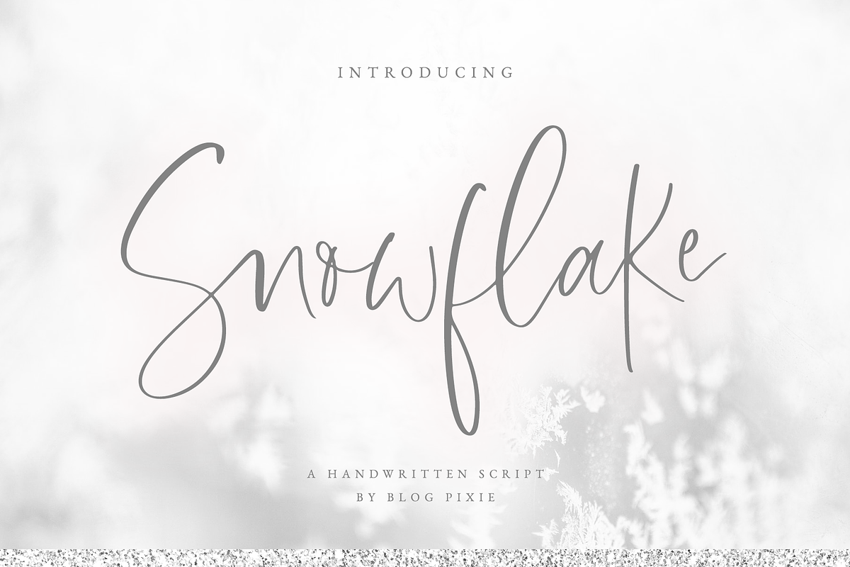 Snowflake Script Font in Script Fonts - product preview 8