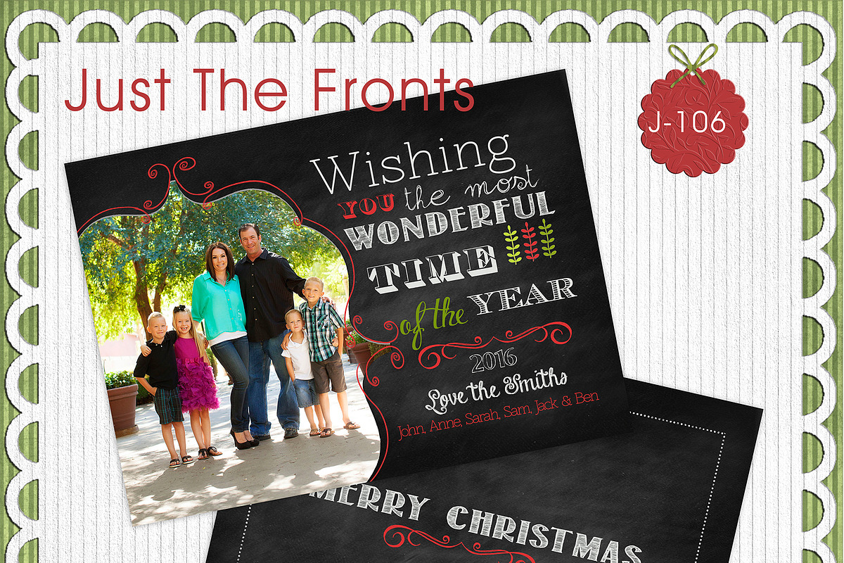 Just The Fronts - J106- Photo Card in Card Templates - product preview 8