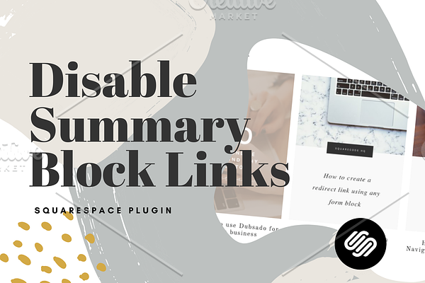 Squarespace Plugin | Disable Link