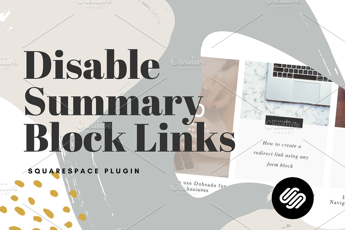 Squarespace Plugin | Disable Link in HTML/CSS Themes - product preview 8