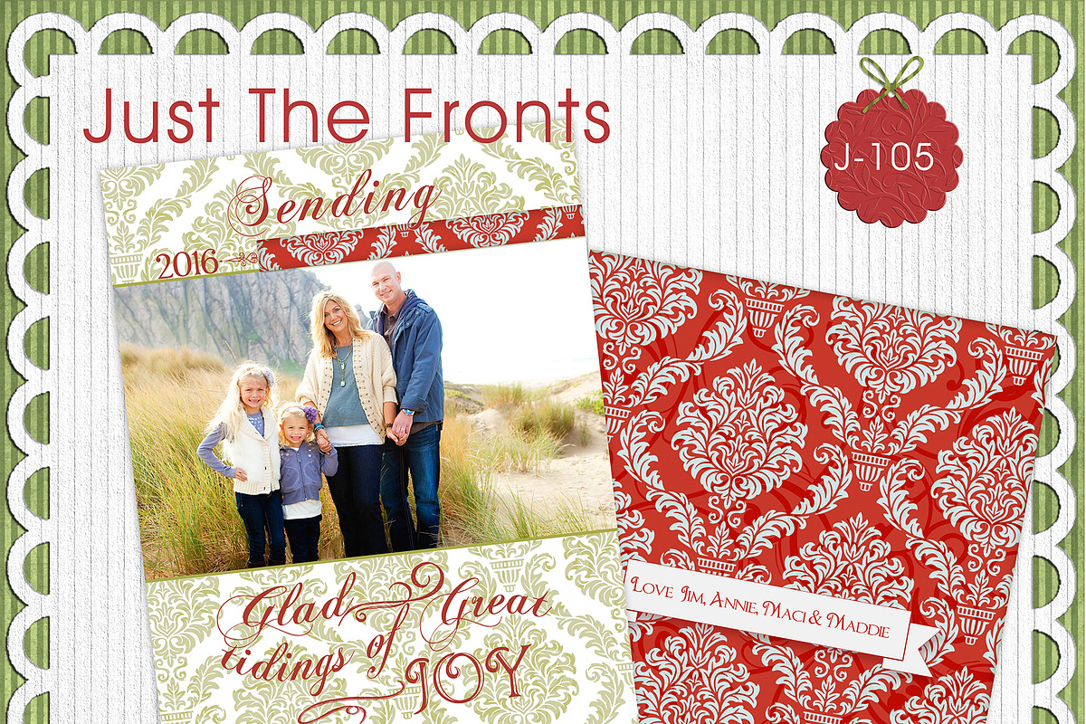 Just The Fronts - J105- Photo Card in Card Templates - product preview 8