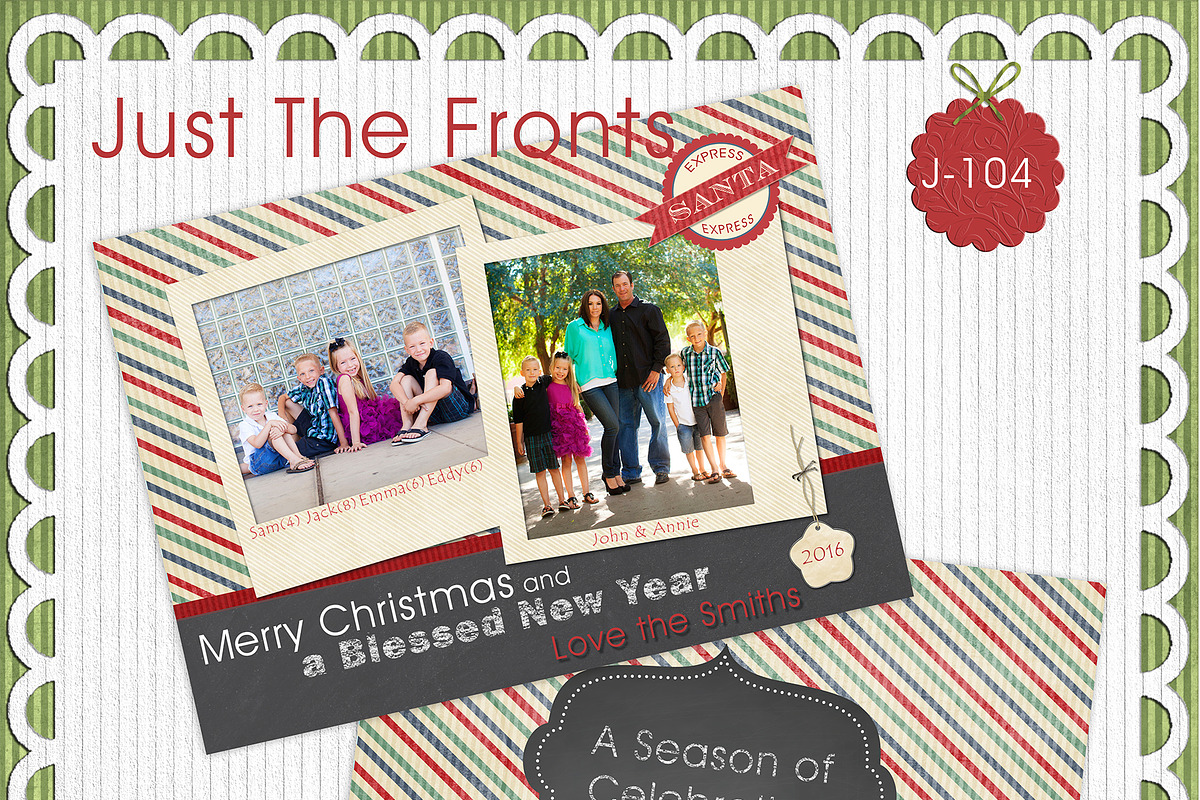 Just The Fronts - J104- Photo Card in Card Templates - product preview 8
