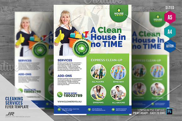Commercial Cleaning Promo Flyer in Flyer Templates - product preview 4