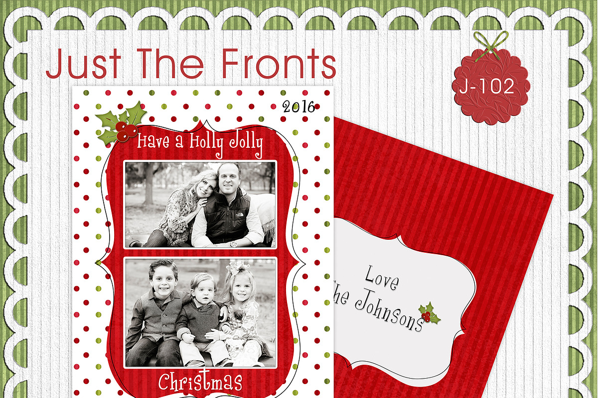 Just The Fronts - J102- Photo Card in Card Templates - product preview 8