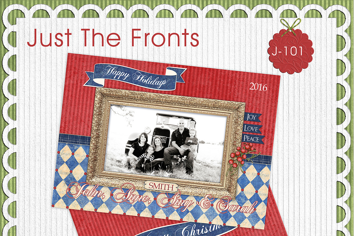 Just The Fronts - J101- Photo Card in Card Templates - product preview 8