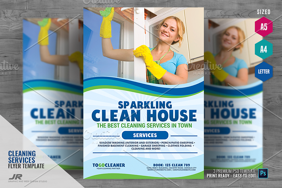 Cleaning Service Flyer v2 in Flyer Templates - product preview 8