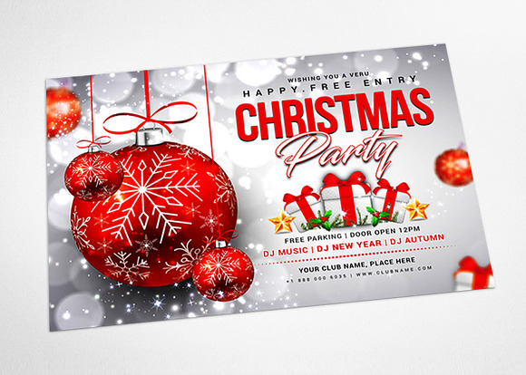 Christmas Postcard in Postcard Templates - product preview 2
