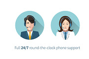 Full round-the-clock phone support