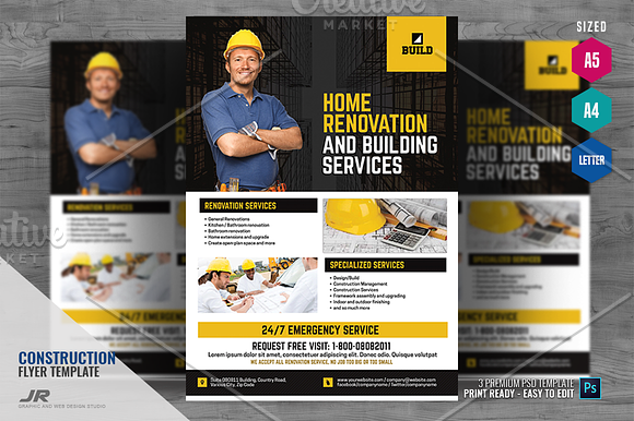 Builder Flyer in Flyer Templates - product preview 3