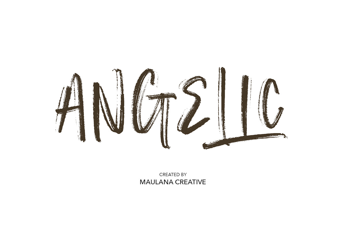 Angelic SVG Brush Font in Display Fonts - product preview 8