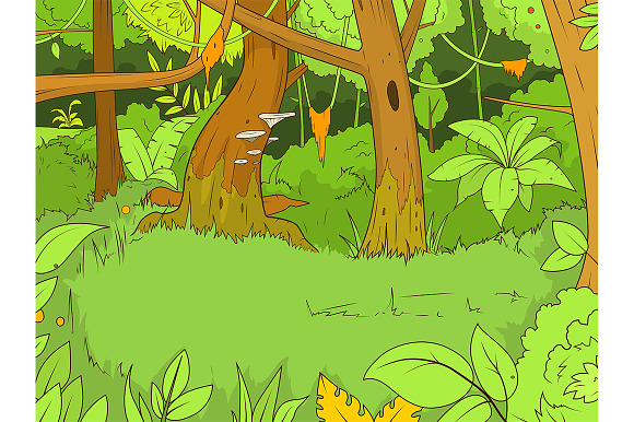 Jungle cartoon animals 01 in Graphics - product preview 2