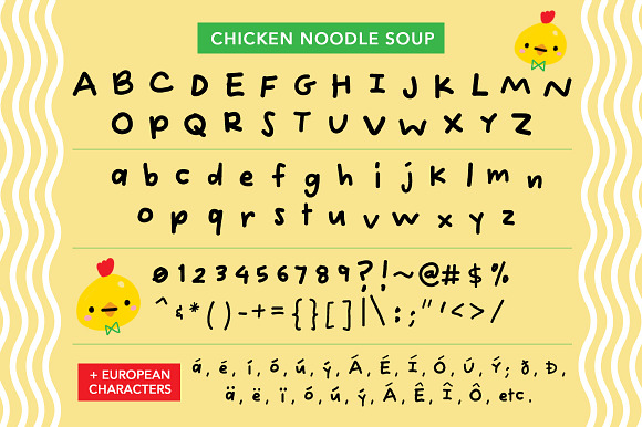 Chicken Noodle Soup Font in Sans-Serif Fonts - product preview 6
