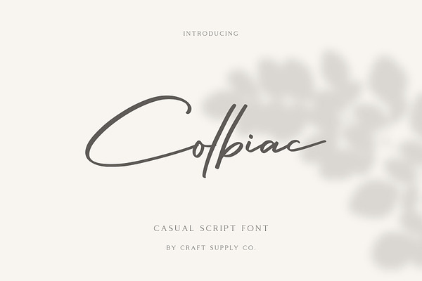 Colbiac - Casual Script Font
