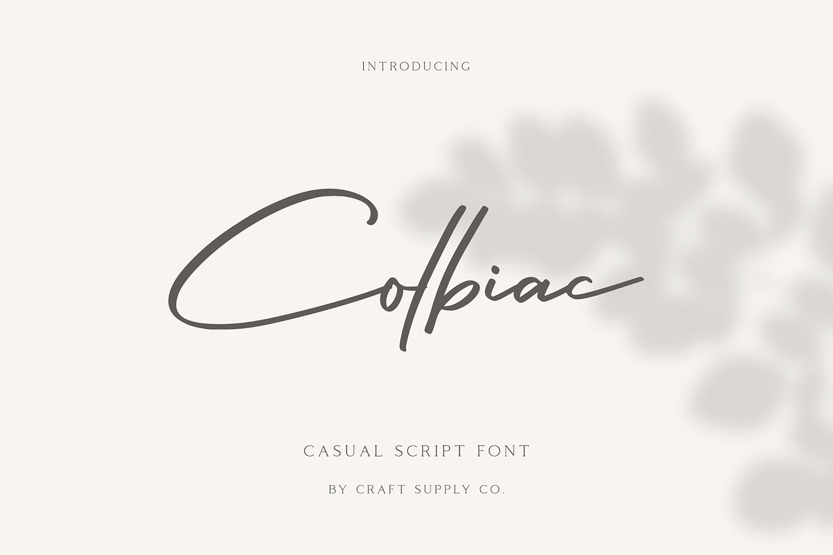 Colbiac - Casual Script Font in Script Fonts - product preview 8