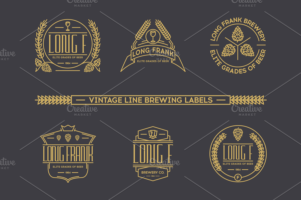 Vintage brewing labels. in Logo Templates - product preview 8