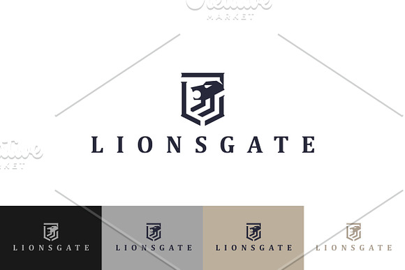 Lion Crest Logo Monogram L letter in Logo Templates - product preview 1