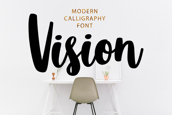 VISION Cool Bold Cursive Font in Modern Fonts - product preview 5