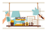 Household vector illustration