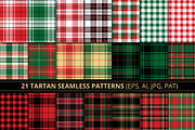 Tartan & Plaid Seamless Patterns