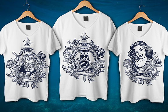 Sea adventures tattoo in Graphics - product preview 3