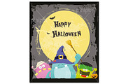Halloween Monsters Card