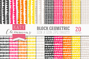 Block Geometric digital paper pack