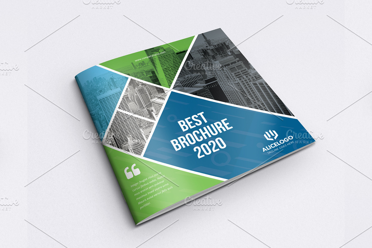 Square Bifold Brochure template in Brochure Templates - product preview 8