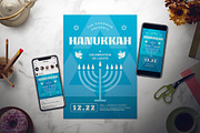 Hanukkah Flyer Set
