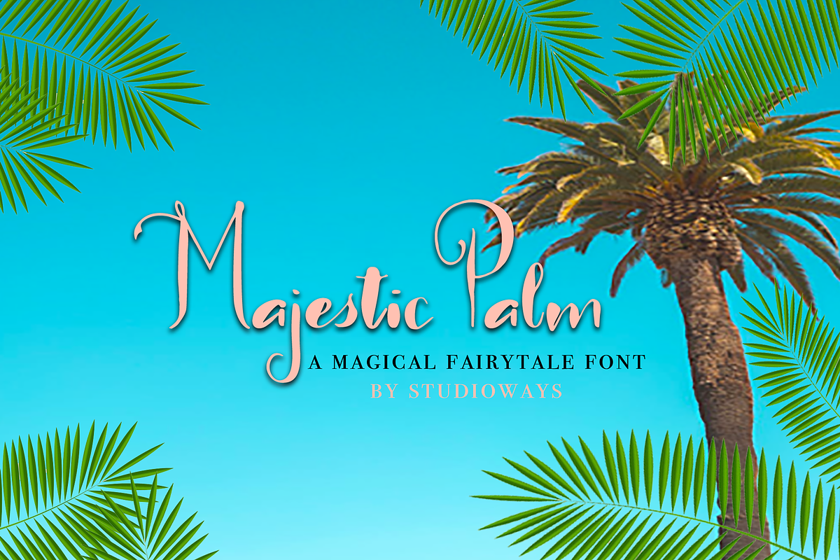 Majestic Palm in Script Fonts - product preview 8