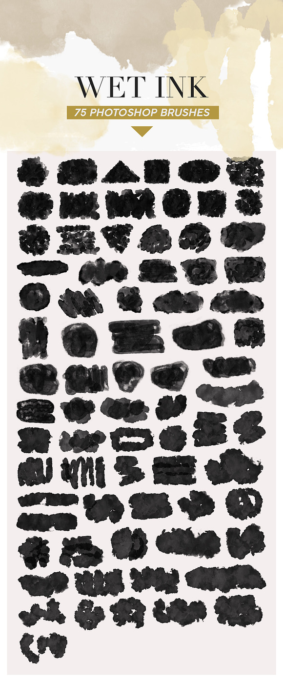 487 Ink Shapes Photoshop Brushes in Add-Ons - product preview 4